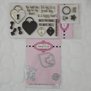 The Stamps of Life Heart Locket 2 Love Stamp and Die Set